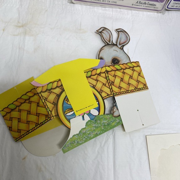 Vtg Easter Honeycomb Decor Beistle Cleo 1980s 1990s Bunnies Eggs - Picture 10 of 16